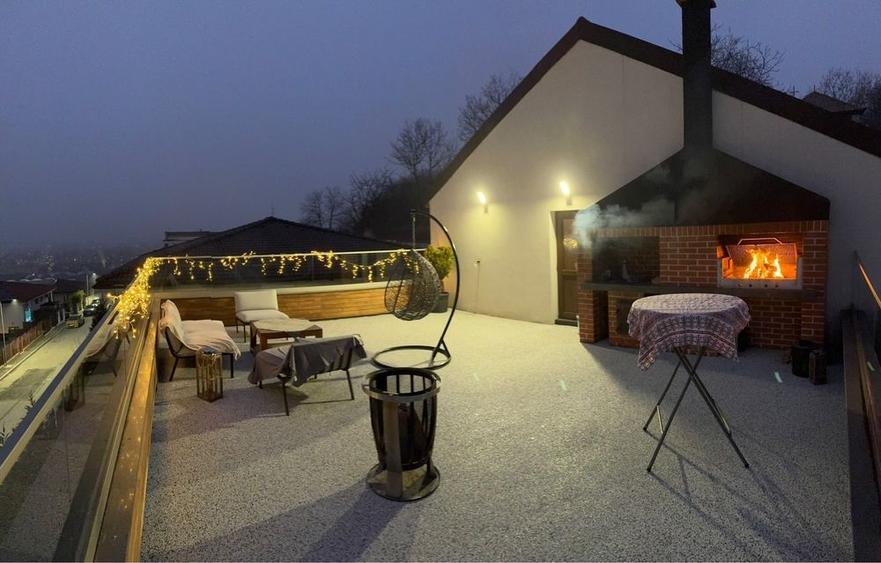 Penthouse lux in Vila / rooftop cu barbeque / crama - 6