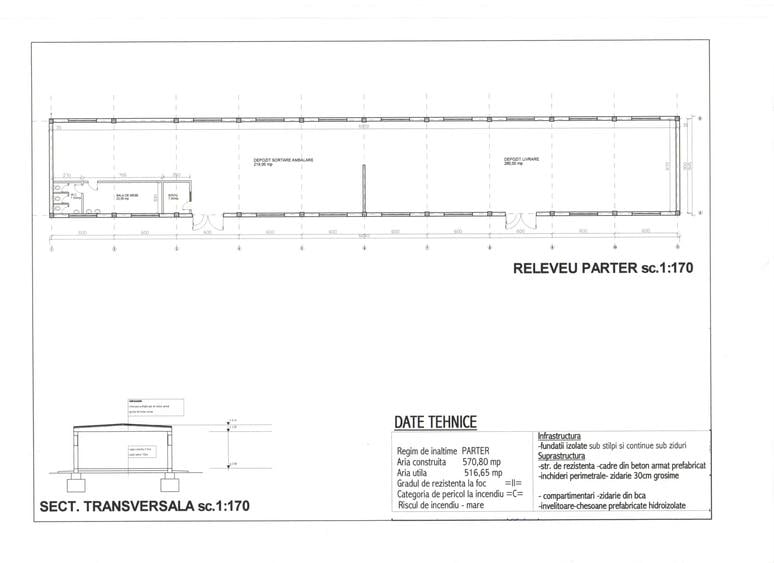 Spațiu industrial, de 571 mp, în Sântandrei