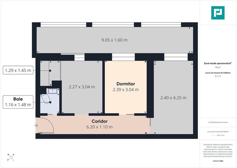 Apartament cu 3 camere în Ferentari