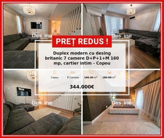 Duplex cu 7 camere cu Canalizare în Copou