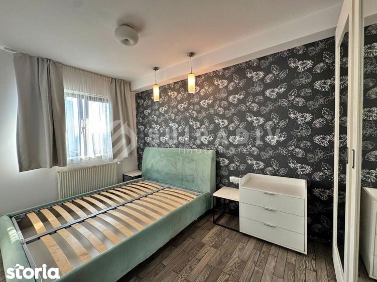 Apartament cu 2 camere semidecomandat, mobilat în Între Lacuri
