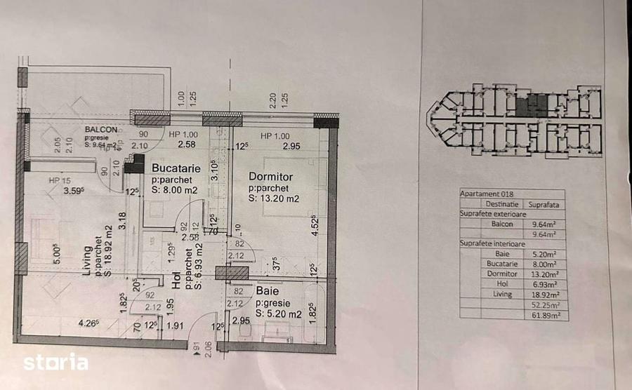 Apartament cu 2 camere decomandat în Sânpetru