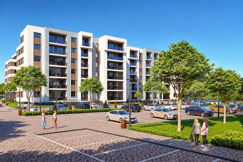 Apartament cu 2 camere decomandat în Ștrandului
