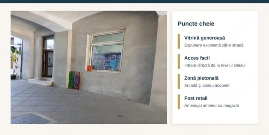 Spațiu comercial, de 27 mp, în Central