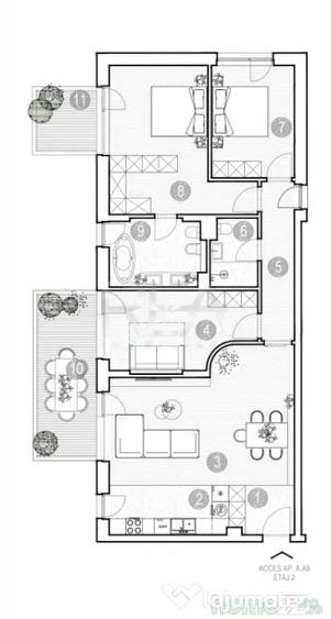 Apartament cu 4 camere semidecomandat în Grivița