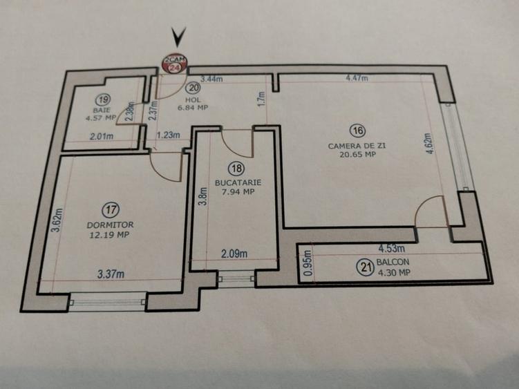 Apartament cu 2 camere decomandat, mobilat în Lujerului