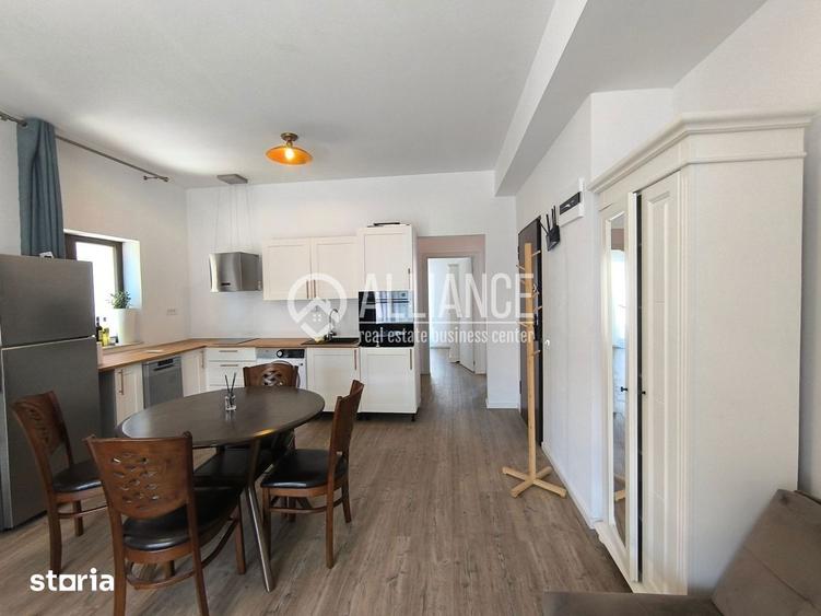 Apartament cu 3 camere decomandat, mobilat în Kamsas