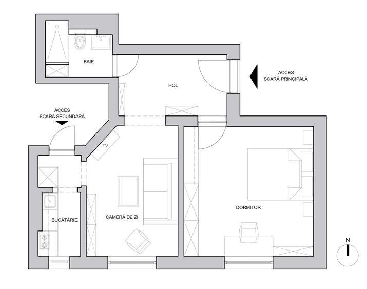 Apartament 2 camere - Str. Occidentului - 1