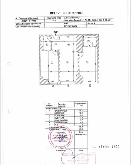 Apartament cu 3 camere în Berceni — fotografia 1