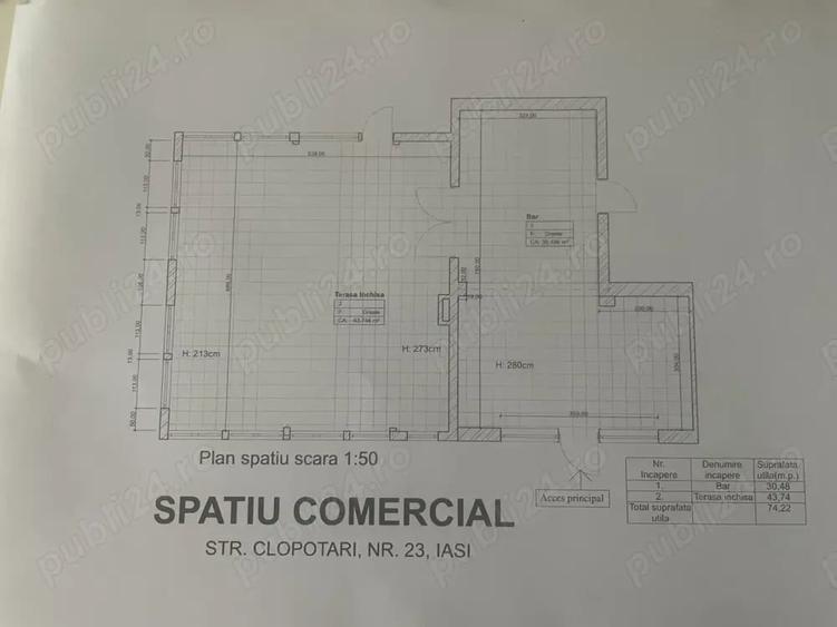 Spațiu comercial, de 140 mp, în Nicolina
