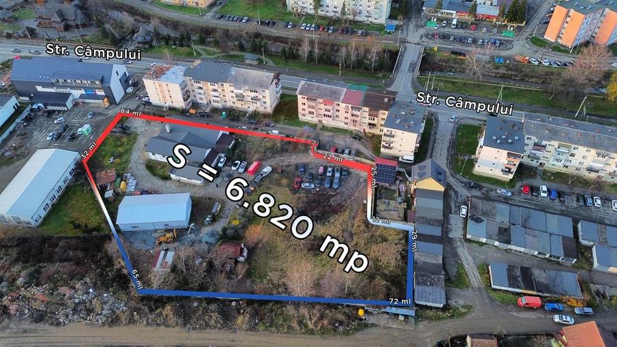Teren intravilan de 6820 mp, în Sud