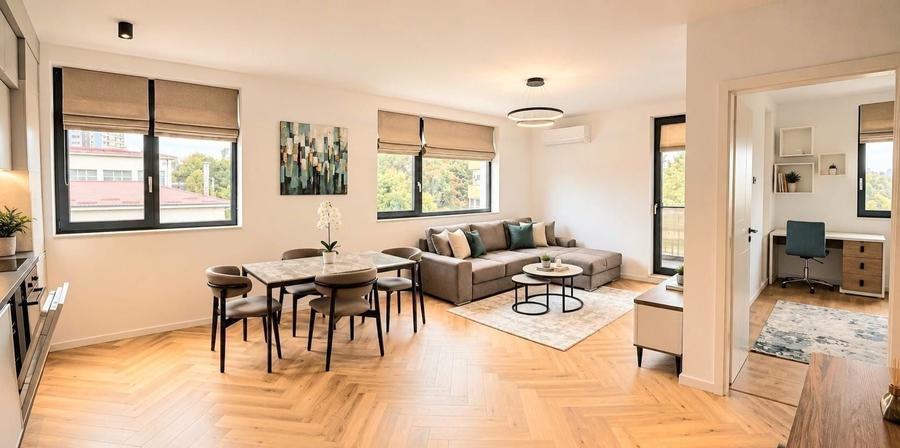 Apartament de Lux 3 camere-Parcare Subterana-Incalzire Pardoseala - 1