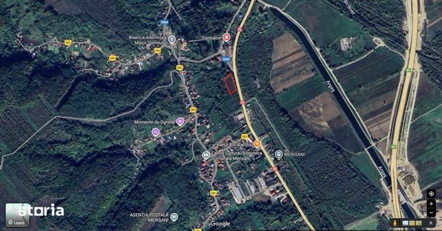 Teren de 5000 mp, în Merișani