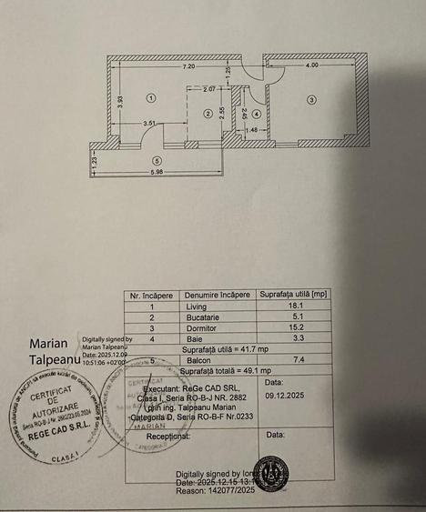 Vanzare Apartament 2 Camere Decebal - Piata Alba Iulia Bloc Boutique 2025 - 8