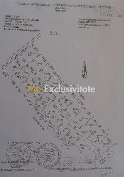 Teren Construcții intravilan de 477 mp, în Moșoaia