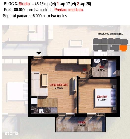 AP. 2 CAMERE - MUTARE IMEDIATA, RATE LA DEZVOLTATOR, COMISION 0% - 5