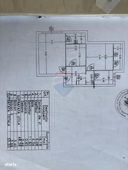Apartament cu 2 camere, mobilat în Băneasa