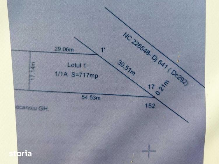 Teren de 717 mp, în Gării
