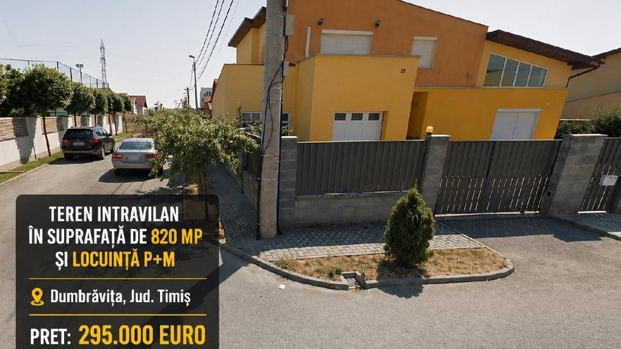 Casă individuală cu 4 camere cu Teren 820 Mp în Dumbrăvița