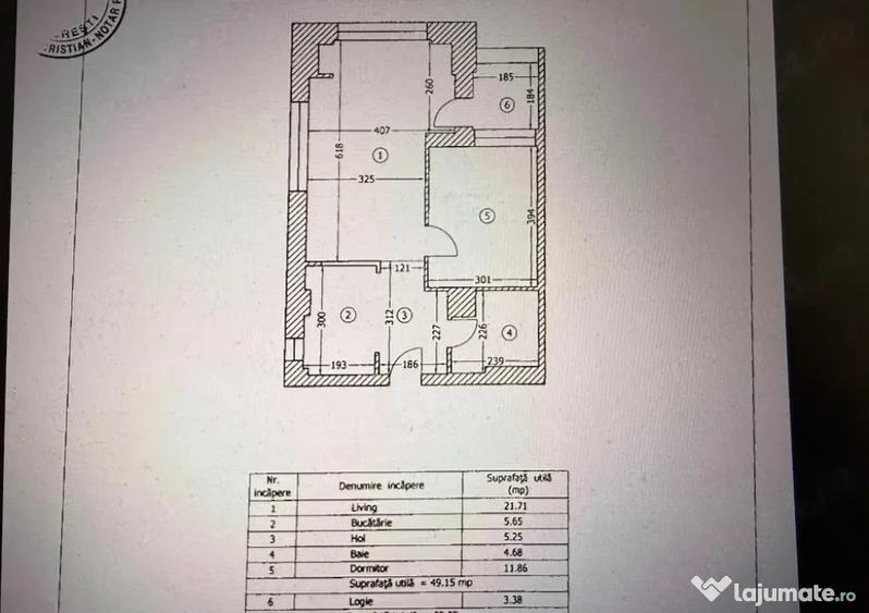 Apartament cu 2 camere în Central