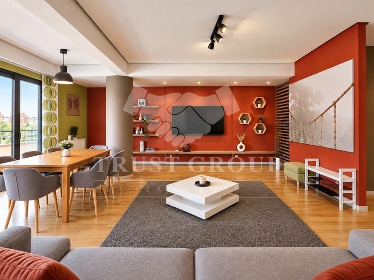 Apartament cu 4 camere decomandat, mobilat în Herăstrău
