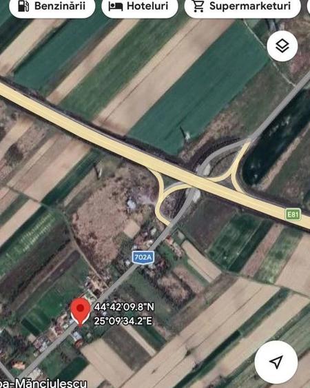 Teren 5216 mp la 2 pasi de autostrada A1 - 5