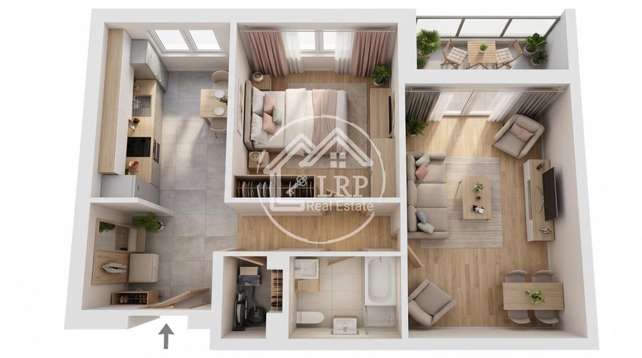Apartament cu 2 camere decomandat, mobilat în Basarabia