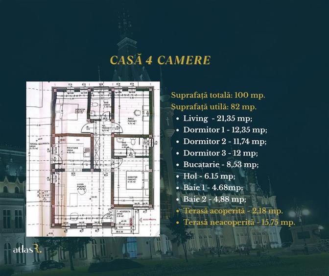 Casă individuală cu 4 camere cu Canalizare în Valea Adâncă