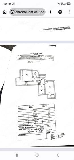 Apartament cu 2 camere decomandat în Hala Centrală
