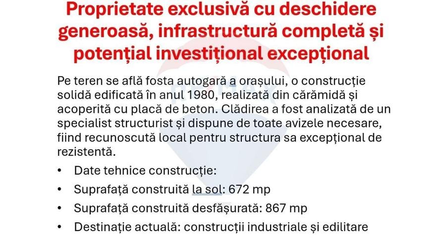 Teren Construcții intravilan de 5824 mp, în Central