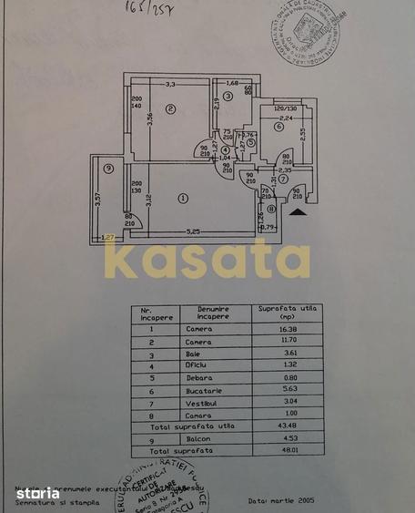 Apartament cu 2 camere în Vatra Luminoasă