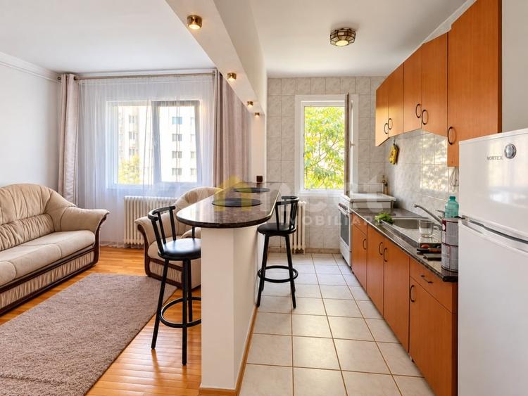 Apartament cu 2 camere semidecomandat, mobilat în Mănăștur