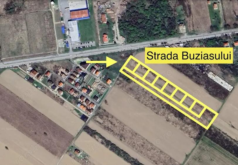 Teren de 1080 mp, în Vest