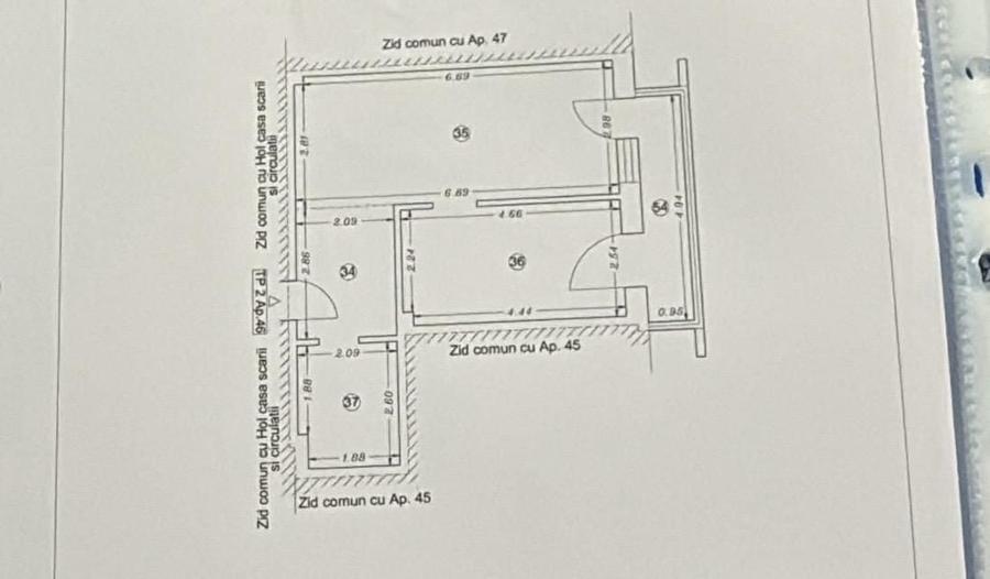 Apartament cu 2 camere semidecomandat, mobilat în Sud-Est