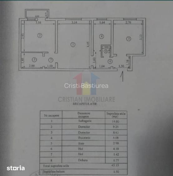 3 camere, etaj 2, Disponibil Imediat, Obor