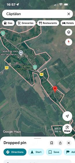 Teren de 1500 mp, în Căptălan
