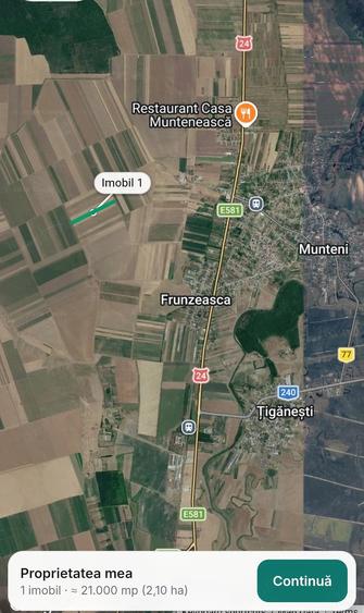 Teren de 21000 mp, în Munteni