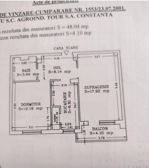 Apartament cu 2 camere decomandat, mobilat în Tomis II
