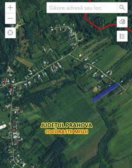 Teren de 2035 mp, în Cocorăștii Mislii