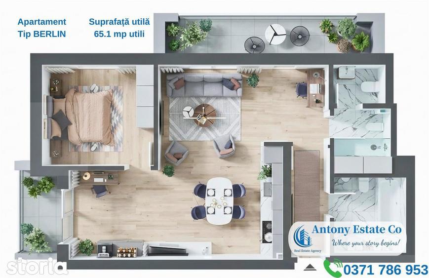 Apartament cu 3 camere în Seleuș