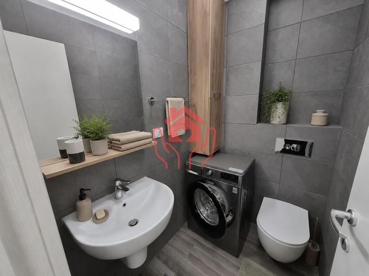 SISESTI-2 camere mobilate, 2 bai, terasa cu vedere lac, bloc boutique, parcare! - 14