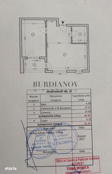 Apartament cu 2 camere în Rahova