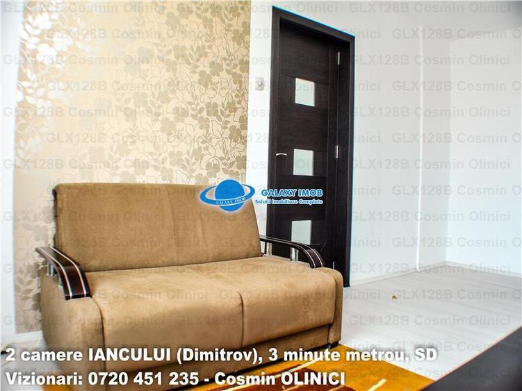Apartament cu 2 camere semidecomandat, mobilat în Iancului