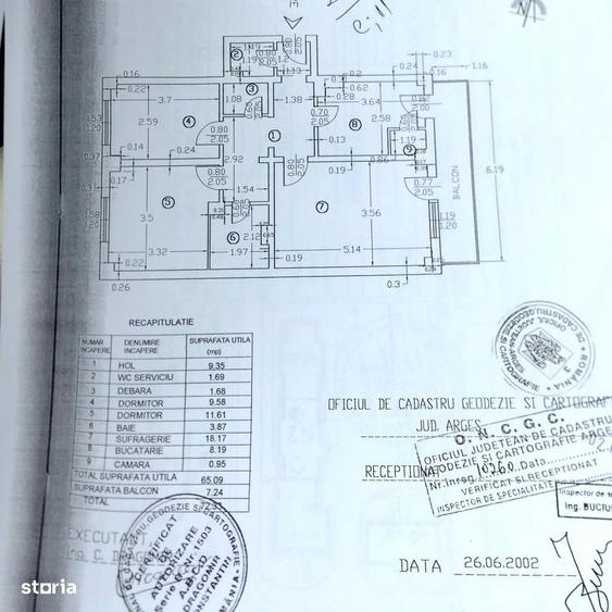 Apartament cu 3 camere decomandat în Găvana