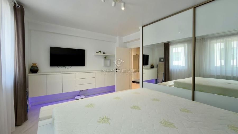 Apartament cu 2 camere semidecomandat, mobilat în Între Lacuri