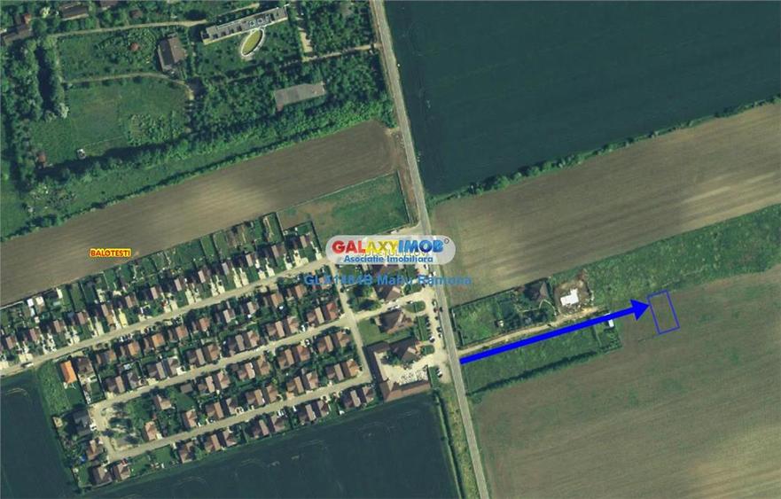 Teren Construcții intravilan de 704 mp, în Balotești