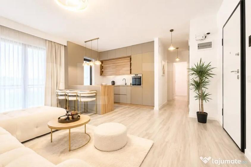Apartament 2 camere, 54 mp, complet mobilat utilat, parcare - 1