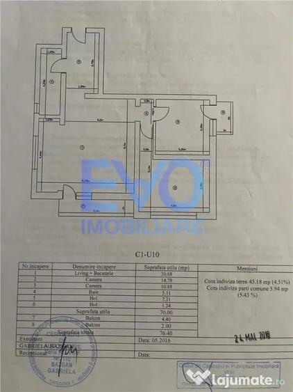 Apartament cu 3 camere decomandat în Valea Lupului