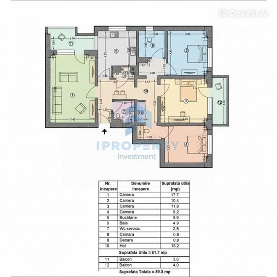 Apartament cu 4 camere în Tineretului — fotografia 1