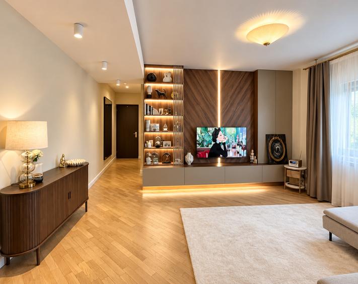 Apartament cu 3 camere semidecomandat în P-ța Dorobanți